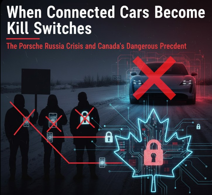 When Connected Cars Become Kill Switches: The Porsche Russia Crisis and Canada's Dangerous Precedent